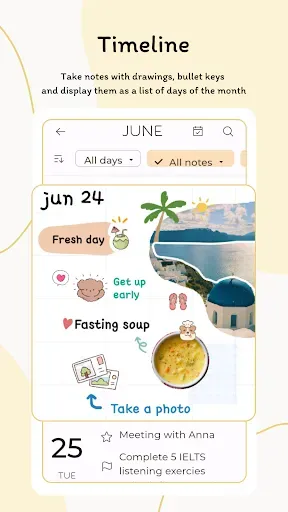 Скриншот 2 — May: Beautiful Bullet Journal