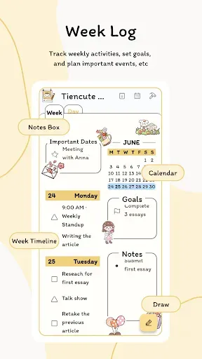 Скриншот 4 — May: Beautiful Bullet Journal
