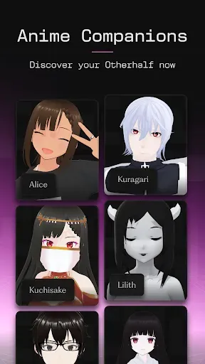 Скриншот 4 — Otherhalf: AI Anime Friend