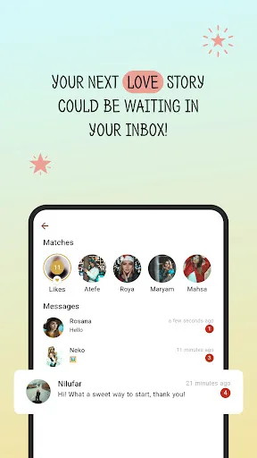Скриншот 4 — Azizam - Persian Dating App