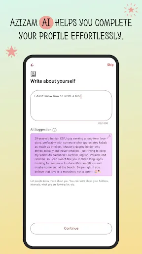 Скриншот 7 — Azizam - Persian Dating App