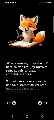 Скриншот 3 — Cute Fox Watch Face: Joy's Day