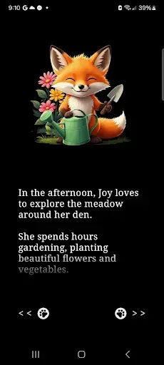 Скриншот 4 — Cute Fox Watch Face: Joy's Day