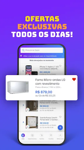 Скриншот 2 — Gazin: Compras Online