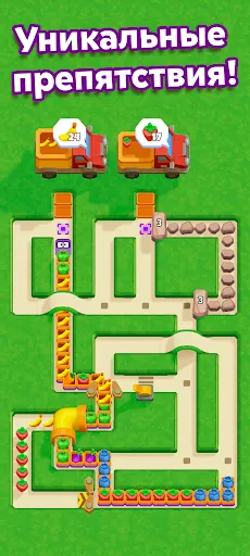 Скриншот 2 — Snacky Dash: Food Maze Puzzle