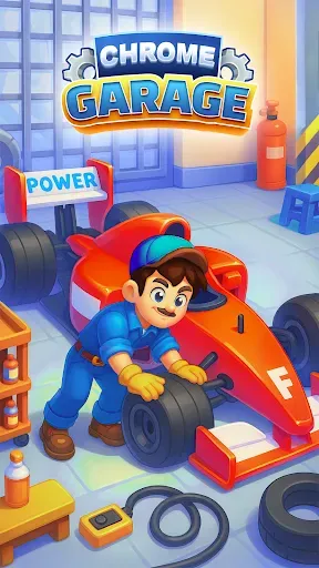 Скриншот 1 — Chrome Garage: Idle Cars