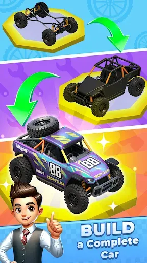 Скриншот 2 — Chrome Garage: Idle Cars