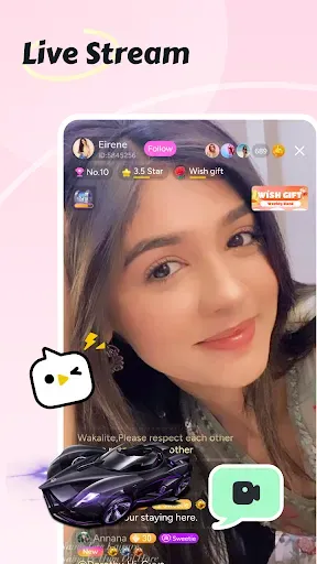 Скриншот 1 — Baat Live - Video & Voice Room