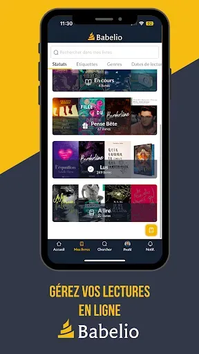 Скриншот 1 — Babelio, ma bibliothèque