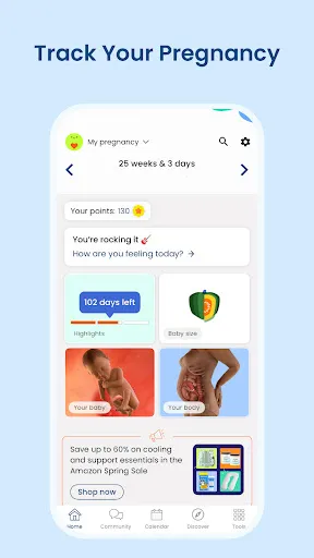 Скриншот 1 — Pregnancy App & Baby Tracker