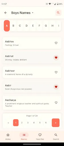 Скриншот 2 — Hindu Baby Names With Meanings