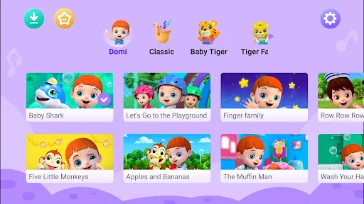 Скриншот 1 — Baby Domi-Kids Music& Rhymes