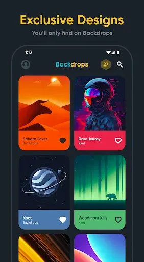 Скриншот 2 — Backdrops - Wallpapers