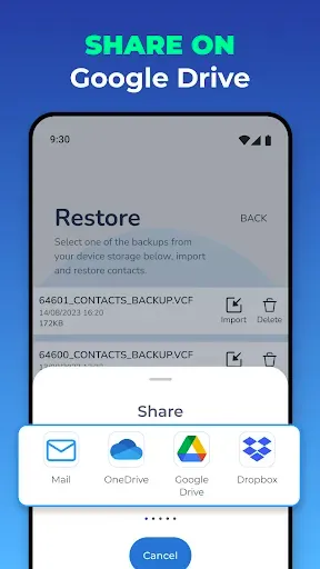 Скриншот 6 — Recover Contacts & Backup