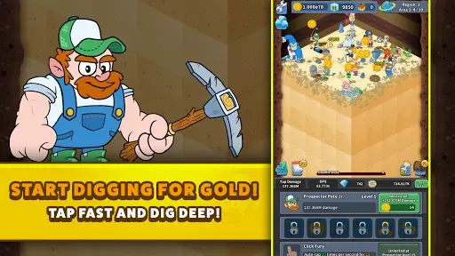 Скриншот 6 — Tap Tap Dig 2: Idle Mine Sim