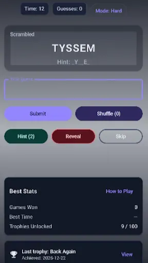 Скриншот 4 — Word Scramble