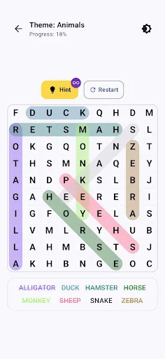 Скриншот 2 — Word Search - Classic Puzzle