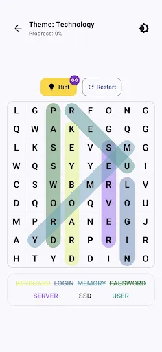 Скриншот 3 — Word Search - Classic Puzzle