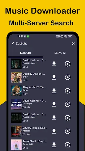 Скриншот 2 — Mp3 Music Downloader + Player