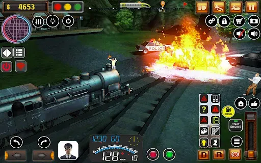 Скриншот 4 — Uphill Train Simulator Game.