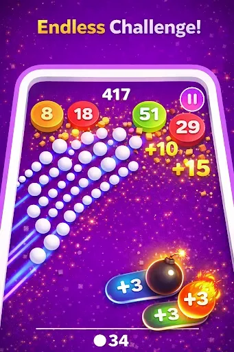 Скриншот 2 — 99 Balls – Brick Breaker