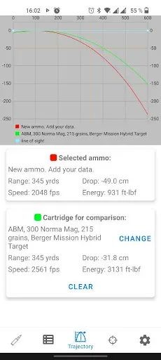 Скриншот 1 — Ballistics Calculator 2026