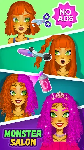 Скриншот 1 — Monster Salon: Cut Hair Games