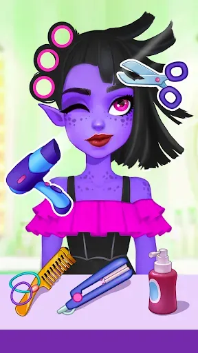 Скриншот 2 — Monster Salon: Cut Hair Games
