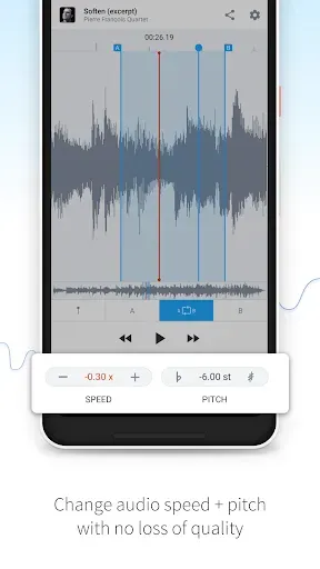 Скриншот 4 — AudioStretch:Music Pitch Tool