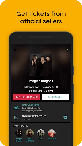 Скриншот 2 — Bandsintown Concerts