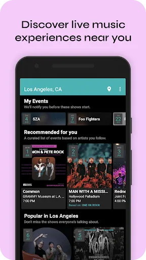 Скриншот 3 — Bandsintown Concerts