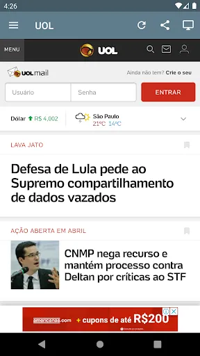 Скриншот 4 — Jornal do Brasil