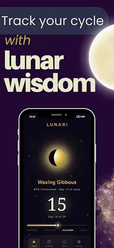 Скриншот 1 — Lunari - Period & Moon Cycle