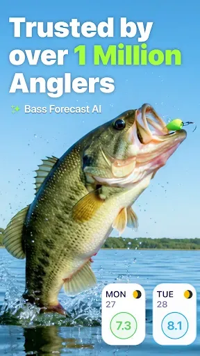 Скриншот 1 — BassForecast: Fishing Forecast