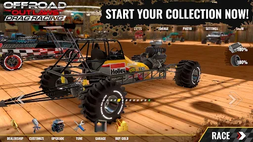 Скриншот 1 — Offroad Outlaws Drag Racing