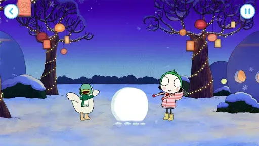 Скриншот 2 — Sarah & Duck: Build a Snowman
