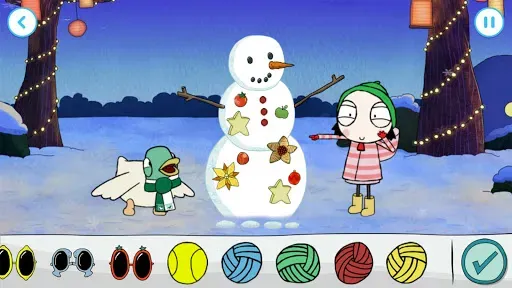 Скриншот 3 — Sarah & Duck: Build a Snowman