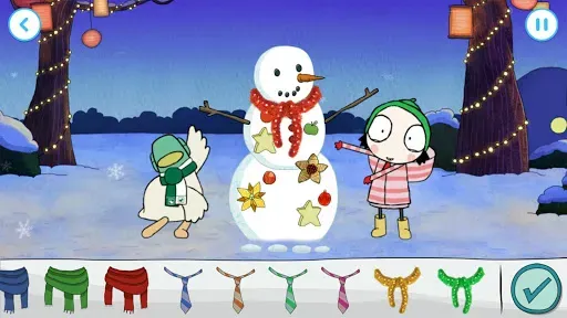 Скриншот 4 — Sarah & Duck: Build a Snowman