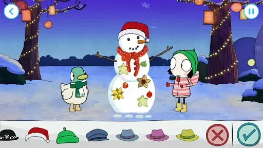Скриншот 5 — Sarah & Duck: Build a Snowman
