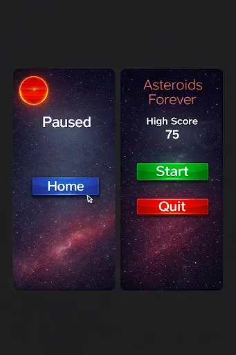 Скриншот 3 — Asteroids 2.0