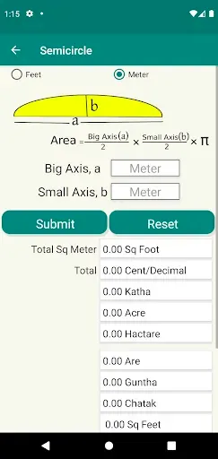 Скриншот 7 — Calculator For Land: All Shape