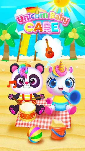Скриншот 2 — My Baby Unicorn - Pet Care Sim
