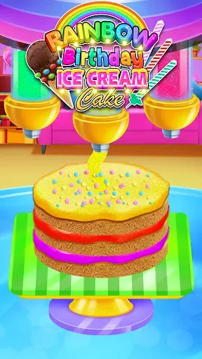 Скриншот 2 — Rainbow Glitter Birthday Cakes