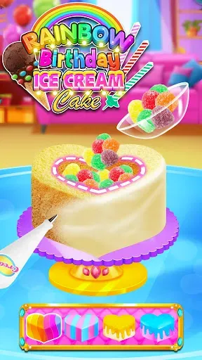 Скриншот 3 — Rainbow Glitter Birthday Cakes