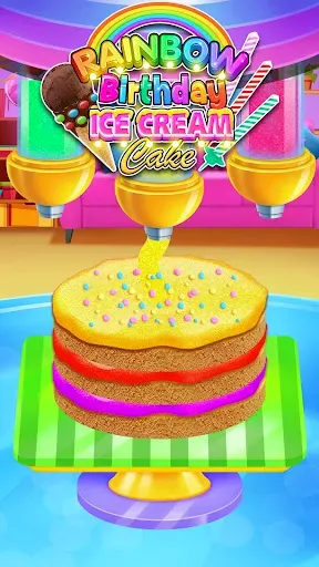 Скриншот 8 — Rainbow Glitter Birthday Cakes