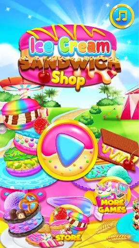 Скриншот 1 — Rainbow Ice Cream Sandwiches