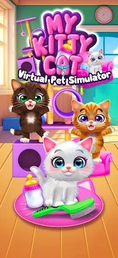 Скриншот 1 — Pet Kitty Cat - Virtual Pets