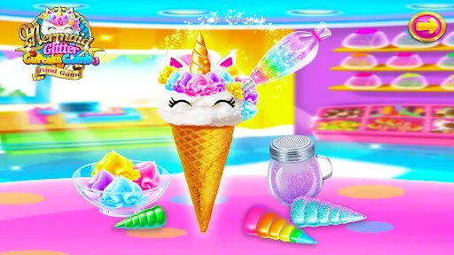 Скриншот 2 — Mermaid Glitter Cupcake Chef