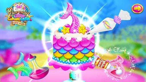 Скриншот 3 — Mermaid Glitter Cupcake Chef