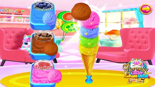 Скриншот 4 — Mermaid Glitter Cupcake Chef